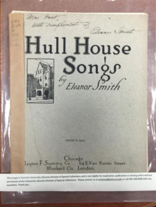 Photo by Diana Boone Source: Smith, Eleanor. Hull House Songs. Chicago: Clayon F. Summy, 1915. Print.